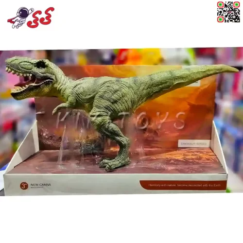 اسباب بازی فیگور دایناسور طرح تیرکس گوشتی سبز Tyrannosaurus x145