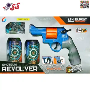 هفت تیر رولور اسباب بازی پلیس تیر فومی SHOT GAN REVOLVER TOY 008