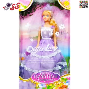 عروسک باربی عروس لباس بنفش اسباب بازی Barbi DEFA LUCY 8065