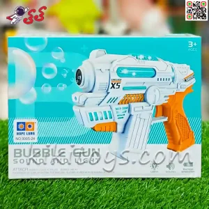 تفنگ حباب ساز برقی موزیکال اسباب بازی BUBBLE GUN 999S