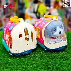 سگ رباتی اسباب بازی راهرو با خانه همراه PLUSH PET MC1042