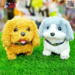 سگ رباتی اسباب بازی راهرو با خانه همراه PLUSH PET MC1042