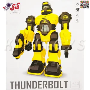 قیمت و مشخصات اسباب بازی ربات موزیکال و راهرو زرد THUNDEROBOLT 607