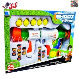 قیمت و مشخصات تفنگ پرتاب توپ اسفنجی اسباب بازی Shoot Game 668A2