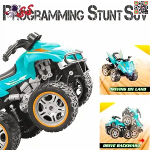 موتور چهارچرخ کنترلی اسباب بازی افرود آبی STUNT SUV MOTORCYCLE F3