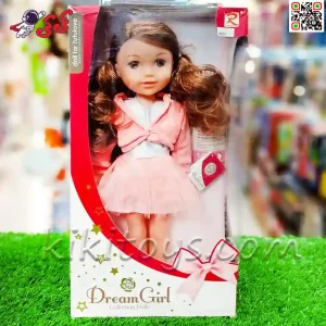 عکس عروسک دخترانه موزیکال اسباب بازی لباس صورتی Dream Girl 8899