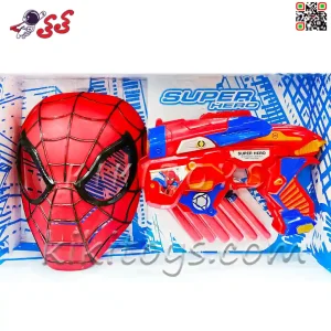 قیمت و مشخصات اسباب بازی تفنگ اسپایدرمن تیر اسفنجی شخصیت ابرقهرمانان Spider Man SB272
