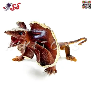 فیگور حیوانات مارمولک خاردار Forest Frilled Lizard Bat figurines