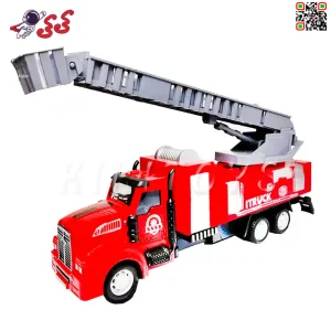 ماشین آتشنشانی فلزی با نردبان اسباب بازی Metal fire truck 4566