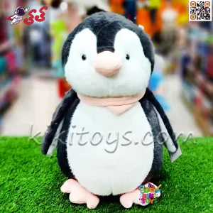 عروسک پنگوئن شالدار پولیشی اسباب بازی 35 سانتینمتر