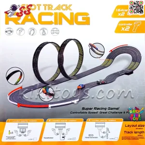 مشخصات و خرید اسباب بازی ریسینگ کنترلی برقی دو حلقه  RACING TRACK jj35