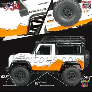 خرید ماشین کنترلی لندرور دیفندر افرود اسباب بازی OFF ROAD CRAWLER D90