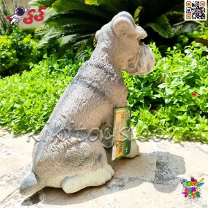 عکس و مشخصات فیگور حیوانات ماکت سگ اشنایزر اسباب بازی نرم و گوشتی بزرگ Schnauzer dog figure﻿﻿ 768