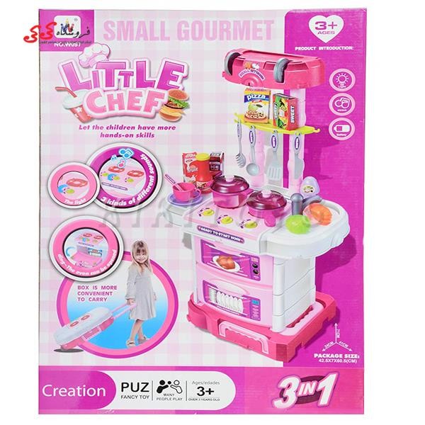 اسباب بازی اجاق گاز آشپزخانه بزرگ دخترانه LITTLE CHEF 097