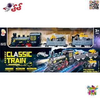 قطار اسباب‌بازی دودزا با ماشین‌های فلزی راه‌سازی – ماجراجویی مهیج روی ریل TRAIN 5812