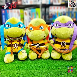 عروسک پولیشی لاک‌پشت‌های نینجا – ۴ شخصیت اصلی نرم، ضد حساسیت و بامزه