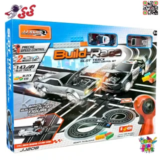 پیست ریسینگ مسابقه‌ای کنترلی دزد و پلیس مدل RACING TRACK JJ208