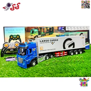 تریلی فلزی اسباب‌بازی کنترلی مدل اسکانیا | موزیکال، چراغ‌دار، ریموت 2.4GHz