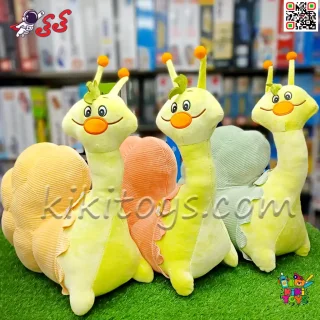 عروسک پولیشی حلزون فانتزی خندان - سایز بزرگ، نرم و بغل‌کردنی