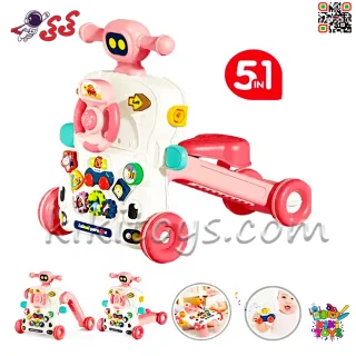 واکر اسباب‌بازی کودک ۵ کاره موزیکال مدل Activity Walker 6041 | مناسب کودکان ۶ ماه به بالا