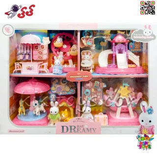 شهربازی خرگوش سیلوانیان با غرفه خوراکی اسباب بازی Sylvanian Families مدل 6702