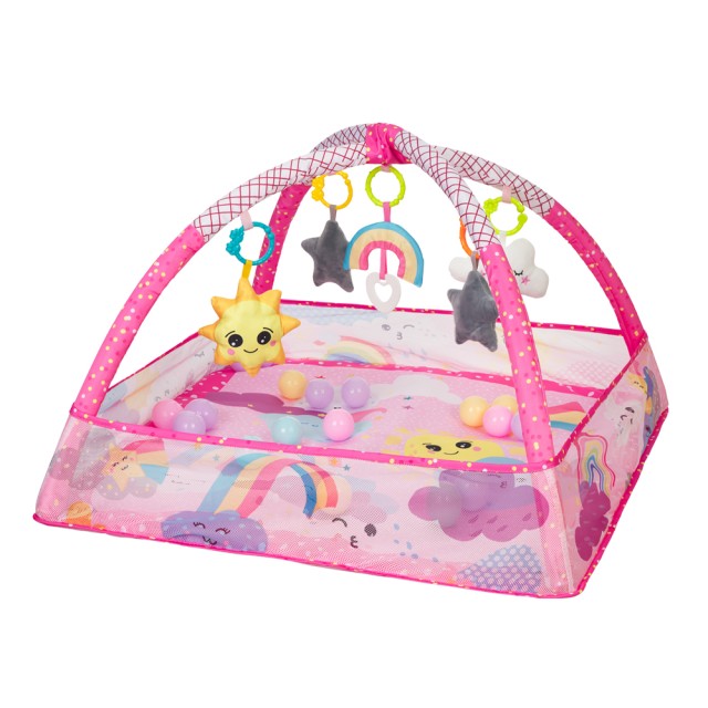 تشک بازی 18 توپ کیکابو Kikkaboo مدل Pink Sky