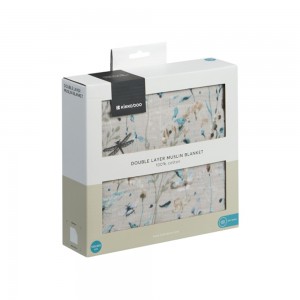 دستمال دورپیچ دوکاره نوزاد کیکابو طرح Garden