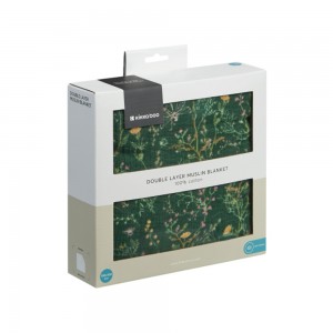 دستمال دورپیچ دوکاره نوزاد کیکابو طرح Garden