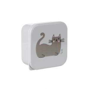 ظرف غذا 4 عددی کیکابو مدل Kitty cat