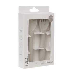 قاشق و چنگال سیلیکونی کیکابو Kikkaboo