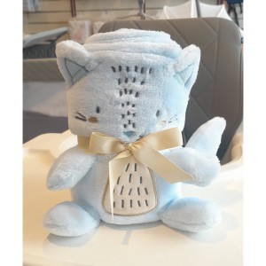 پتو نوزاد کیکابو مدل عروسک سه بعدی kikkaboo