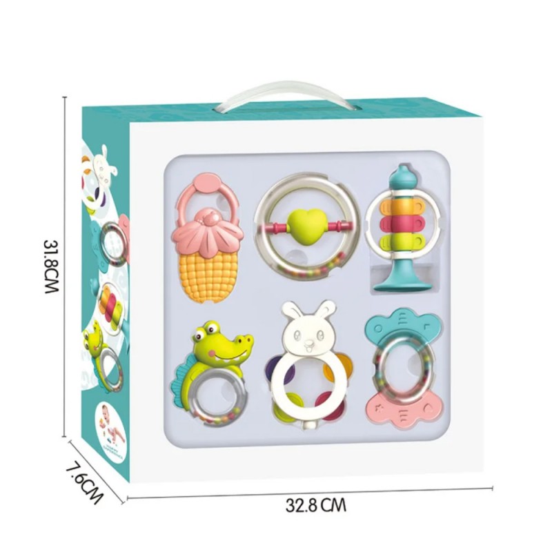 ست جغجغه و دندانگیر 6 تکه Bibi-irn