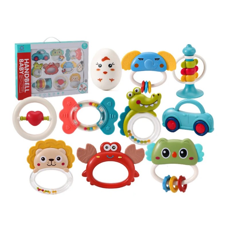 ست جغجغه و دندانگیر 10 تکه Bibi-irn