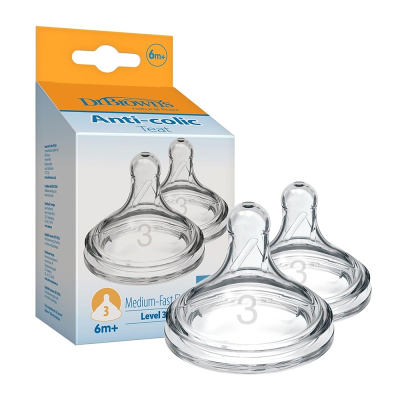 سرشیشه دوعددی پهن دکتر براون +6 ماهگی Level 3