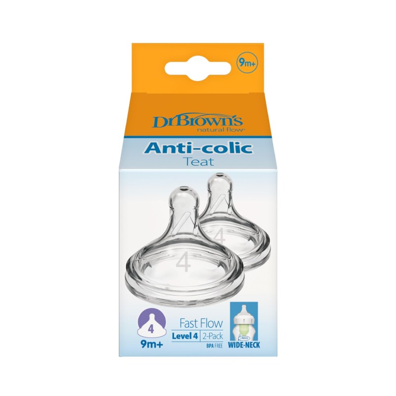 سرشیشه دوعددی پهن دکتر براون +9 ماهگی Level 4