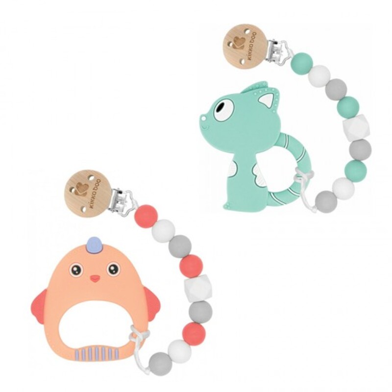 بند پستانک و دندانگیر سیلیکونی کیکابو kikkaboo