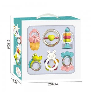 ست جغجغه و دندانگیر 6 تکه Bibi-irn