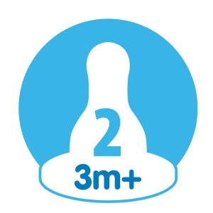 سرشیشه دوعددی باریک دکتر براون +3 ماهگی Level2