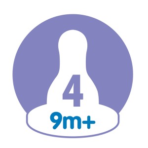 سرشیشه دوعددی باریک دکتر براون +9 ماهگی Level 4