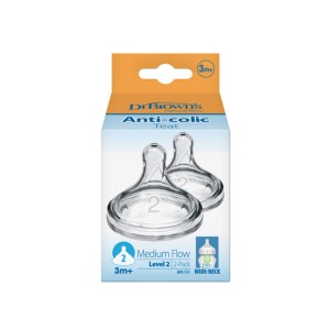 سرشیشه دوعددی پهن دکتر براون +3 ماهگی Level 2