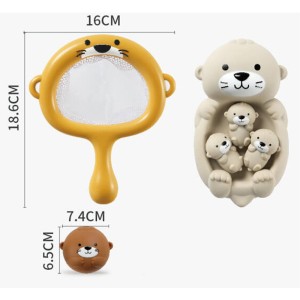 اسباب بازی حمام تور و سمور آبی konig kids