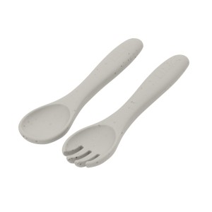 قاشق و چنگال سیلیکونی کیکابو Kikkaboo