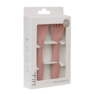 قاشق و چنگال سیلیکونی کیکابو Kikkaboo