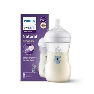 شیشه شیر نچرال ریسپانس اونت Avent حجم 260 میلی لیتر
