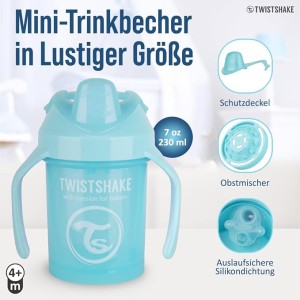 لیوان آبمیوه خوری مینی کاپ  230 میل  توییست شیک Twistshake