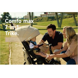 سه چرخه کودک کیوپلی QPlay مدل Comfo Max 7in1