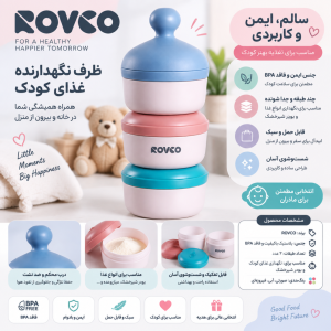 انباری غذا سه طبقه رووکو Rovco
