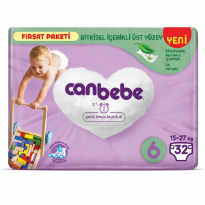 پوشک بچه جان به به Canbebe سایز 6 بسته 32 عددی