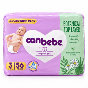 پوشک بچه جان به به Canbebe سایز 3 بسته 56عددی