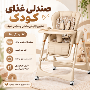 صندلی غذای برقی تاب‌شو Kidilo مدل 8200